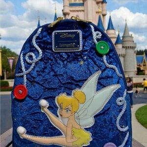 Loungefly Disney Peter Pan Tinker Bell Light-Up Mini Backpack NWT